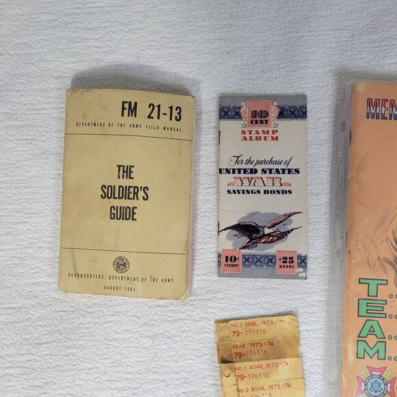 Vintage Stamp Book World War 2 WW2 Military USA United States Commanders Book - Picture 7 of 10